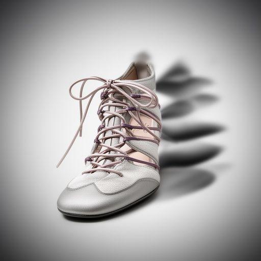Eleganter Schuh Cascade Lace mit feiner Schnürung und sanftem Schattenwurf