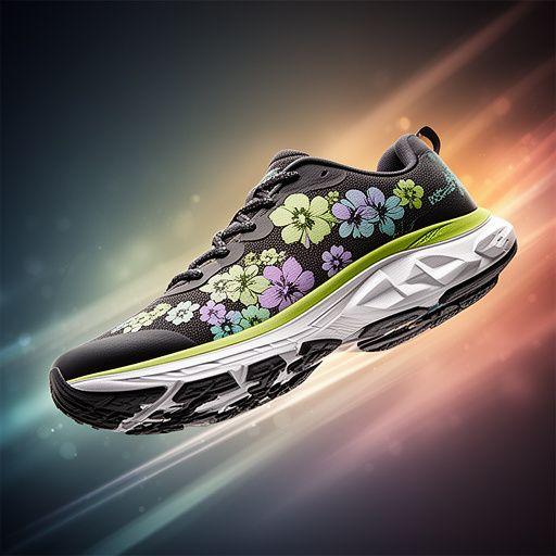 Sportlicher Schuh Wildflower Run mit floralen Akzenten und dynamischer Sohlensilhouette